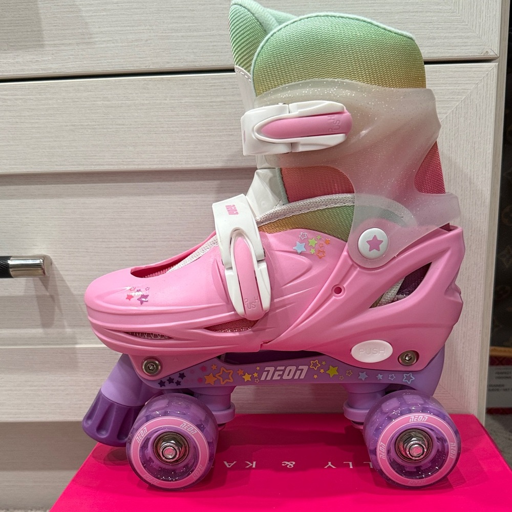 Neon rollerskates/rollerblades for kids